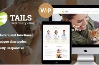 WordPress тема Ветеринарная клиника, уход за животными + магазин