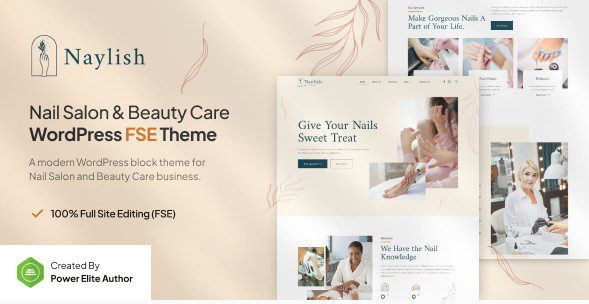 СКАЧАТЬ - Naylish – WordPress Тему  салон красоты и Ногтевой Сервис 